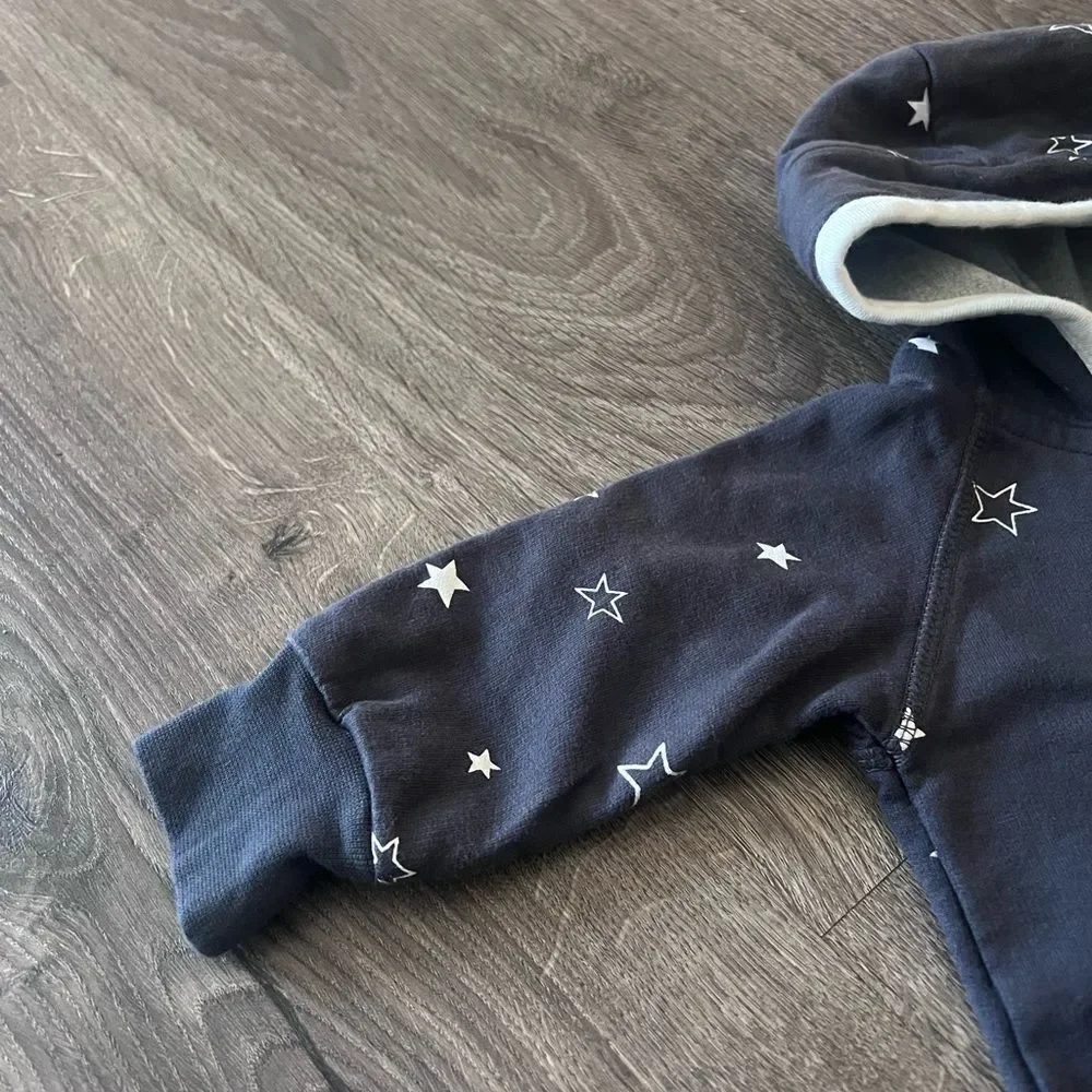 Starry Night Baby Onesie with Hood